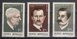 Romania 1981. Famous Peoples Set MNH (**) Michel: 3759-3762 / 2 EUR - Unused Stamps