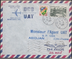Premiere Liaison Par Jetliner, Paris Abidjan, 10 Septembre 1960 - Other & Unclassified