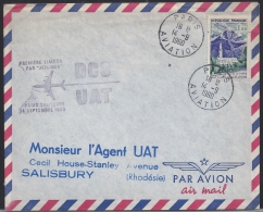 Premiere Liaison Par Jetliner,Paris Salisbury, 14 Septembre 1960 - Altri & Non Classificati