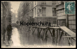 ALTE POSTKARTE PARIS HOCHWASSER 1910 RUE DE BEAUNE Flut Flood Inondations Crue Ansichtskarte Postcard Cpa AK - Overstromingen