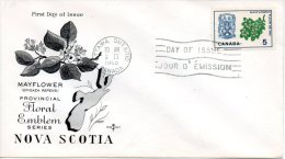 CANADA. N°345 Sur Enveloppe 1er Jour (FDC) De 1965. Armoiries/Fleur De Mai. - Briefe U. Dokumente