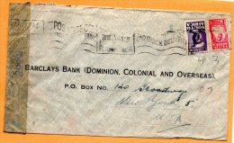 South Africa 1943 Censored Cover Mailed To USA - Brieven En Documenten