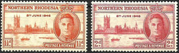 NORTHERN RHODESIA..1946..Michel # 46-47...MH. - Nordrhodesien (...-1963)