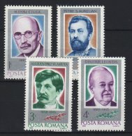 Romania 1984. Famous People Set MNH (**) Michel: 4068-4071 / 3 EUR - Unused Stamps