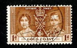 2285x)  Gold Coast 1937 - SG #117  Used Sc #112 - Gold Coast (...-1957)