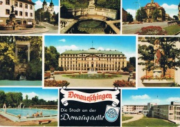 DONAUESCHINGEN Die Stadt An Der Donaùqùelle - Carte Multi-vues, Circulée - Donaueschingen