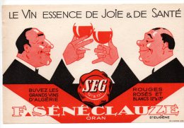 Buvard - SEG - Le Vin Essence De Joie & De Santé - Liqueur & Bière