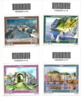 2011 - Italia 3311/14 Turistica - Codice A Barre ---- - 2011-20: Neufs