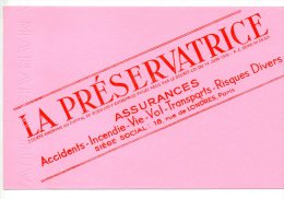 Buvard - Assurance - La Préservatrice - Bank & Insurance