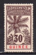 (SA0941) FRENCH GUINEA, 1906 (Definitive, Oil Palm, 30c., Brown And Red On Pinkish). Mi # 40. MLH* Stamp - Unused Stamps