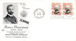 CANADA. N°406 X2 Sur Enveloppe 1er Jour (FDC) De 1968. Journaliste. - 1961-1970