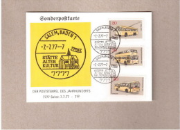 Sonderpostkarte 7777 Salem Mit Stempel Vom 7.7.77 -7  Der Poststempel Des Jahrhunderts - Postcode