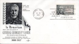 CANADA. N°395 Sur Enveloppe 1er Jour (FDC) De 1967. Gouverneur Général. - 1961-1970