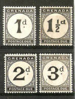 GRENADA 1921-22 POSTAGE DUE SET SG D11/D14  MOUNTED MINT Cat £24 - Granada (...-1974)