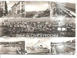 79931)cart.saluti Da Civitavecchia Panorama    . Non Viaggiata - Civitavecchia