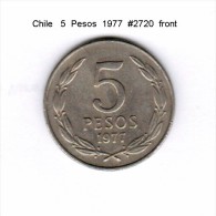 CHILE   5  PESOS  1977  (KM # 209) - Cile