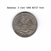 BAHAMAS   5  CENTS  1966  (KM # 3) - Bahama's