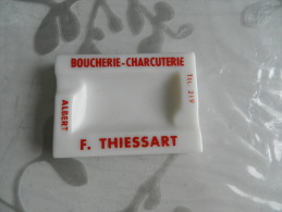 Cendrier Boucherie  Charcuterie  F. Thiessart - Albert  Tél 219 - Ashtrays