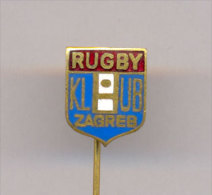 RUGBY CLUB ´´ZAGREB´´ - ZAGREB , CROATIA, Rare Enamelled Lapel Pin - Rugby