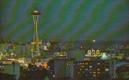 Seattle's Skyline At Night From Queen Anne Hill - State Of Washington - Unused - VG Condition - Seattle