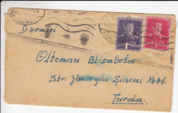 KING MICHAEL, STAMPS ON COVER, CENSORED BUCHAREST #23, 1943, ROMANIA - 2. Weltkrieg (Briefe)