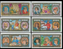 CENTRAL AFRICAN REPUBLIC 1982. Diana Birthday Design II IMPERF.     [ungezähnt,non Dentelé,no Dentado,non Dentellato] - Famous Ladies