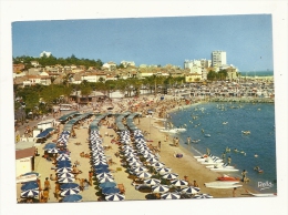 Cp, 83, Sainte-Maxime, La Plage, Les Nouveaux Jardins Et Le Port, Voyagée 1982 - Sainte-Maxime