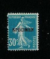 FRANCE TYPE SEMEUSE  N° 119 C I  1 ** SURCHARGE SPECIMEN POUR LES COURS D' INTRUCTION - Instructional Courses