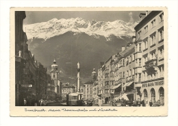 Cp, Autriche, Innsbruck, Maria TheresienstraBe Mit Nordkette, Voyagée - Innsbruck