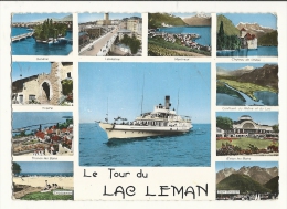 Cp, Suisse, Paysages Du Lac Léman, Multi-Vues, écrite - Sonstige & Ohne Zuordnung