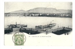 Cp, Suisse, Genève, Et Le Mont-Salève, Voyagée 1907 - Genève