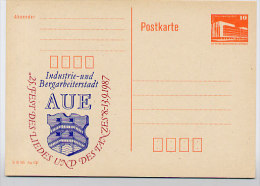 WAPPEN AUE DDR P86II-3-87 C4 Privater Zudruck 1987 - Enveloppes