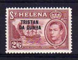 Tristan Da Cunha - 1952 - 2/-6d Definitive - MH - Tristan Da Cunha