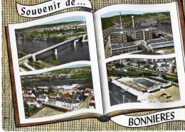 CPSM, (78)  Souvenir De BONNIERES, Mulivues, Jamais Voyagée - Bonnieres Sur Seine