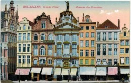 Belgique - Bruxelles - 5 Cartes : église Ste Gudule, Hotel De Ville, Maison Du Roi, Maison Des Brasseurs, Palais Justice - Lotti, Serie, Collezioni