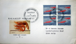 Greenland 1982   Marine Life, Deep See Shrimps   MiNr. 133   FDC  (lot Ks) - FDC