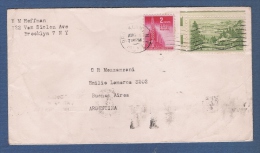 STATI UNITI D'AMERICA - STORIA POSTALE - 1951 - BUSTA VIAGGIATA CON 2 VALORI DA 2 C. + 3 C. - IN BUONE CONDIZIONI.. - Postal History