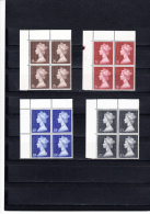 GRAN BRETAGNA  1967/69 - Uniificato  487/90** (x 4) - Unused Stamps