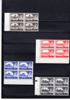 GRAN BRETAGNA  1967/68 - Uniificato  502/5** (x 4) - Castelli - Unused Stamps