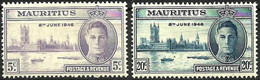 MAURITIUS..1946..Michel # 215-216...MLH. - Mauritius (...-1967)