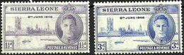 SIERRA LEONE..1946..Michel # 167-168...MLH. - Sierra Leona (...-1960)