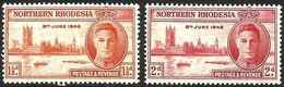 NORTHERN RHODESIA..1946..Michel # 46-47...MLH. - Northern Rhodesia (...-1963)