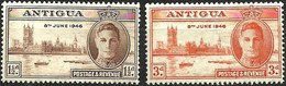 ANTIGUA..1946..Michel # 90-91..MNH. - 1858-1960 Colonie Britannique