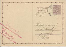 Ganzsache Postkarte Böhmen Und Mähren P7 Stempel Viktoria !! Vitezstvi !! Selten - Used Stamps