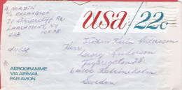 USA Aerogram ... AD849 - 3c. 1961-... Storia Postale
