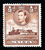 2524x)  Malta 1943 - SG #218a   Mint*  ( Catalogue £.55 ) - Malta (...-1964)