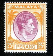 2539x)  Penang 1949 - SG #16   M*  ( Catalogue £2.50 ) - Penang