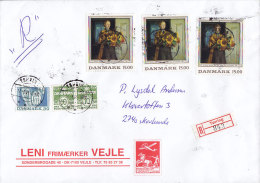 Denmark Registered Recommandé Einschreiben Label TØRRING Label 2003 Cover Brief Michael Ancher - Cartas & Documentos