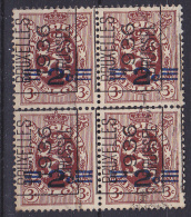 BELGIË - PREO - 1936 - Nr 299 A  (Blok/Bloc 4) - BRUXELLES 1936 BRUSSEL - (*) - Typo Precancels 1929-37 (Heraldic Lion)