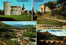 CPM    LARGENTIERE   Le Village Et Ses Environs En Multivues - Largentiere